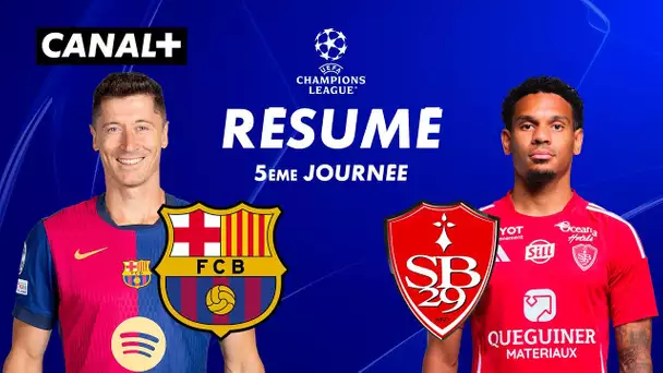 Le résumé de Barcelone / Brest - Ligue des champions 2024-25 (J5)