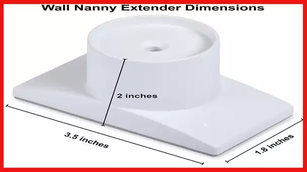 Wall Nanny Extender - 4 Inch Baby Gate Extension (Made in USA) Extends Pressure Mounted Gates