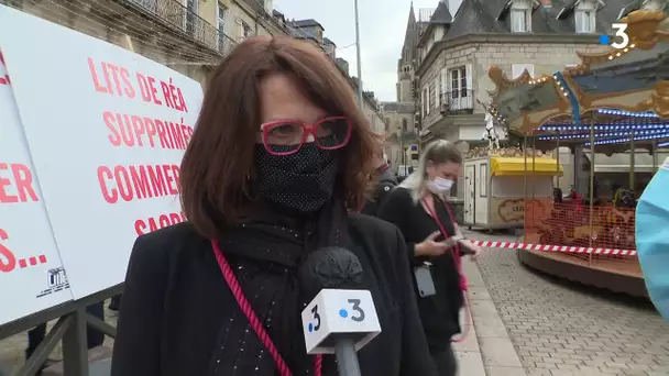 Manifestation d’une soixantaine de commerçants brivistes contre leur fermeture