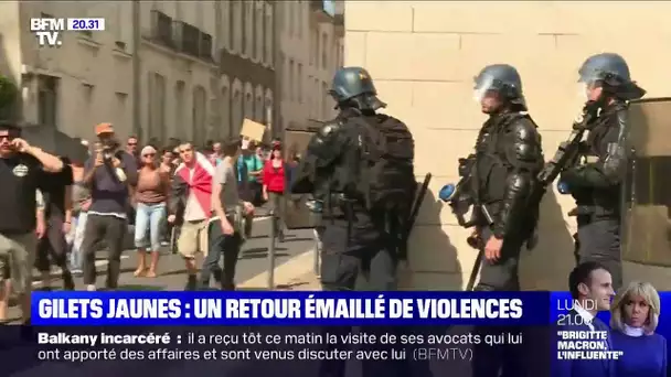 Gilets jaunes: un retour émaillé de violences à Nantes