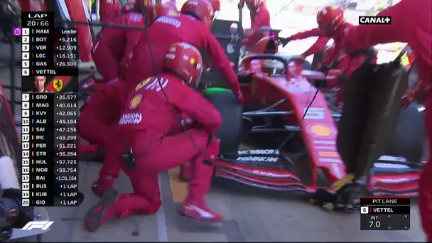 Arrêt catastrophique de Vettel