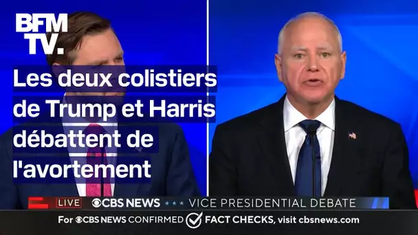 "Mêlez vous de ce qui vous concerne": les colistiers de Trump et Harris débattent de l'IVG