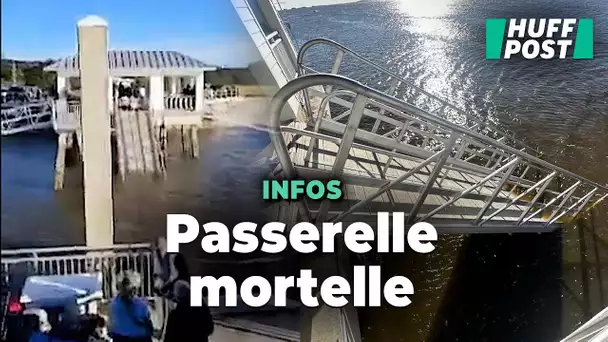 Aux États-Unis, une passerelle s’effondre sur une île en Géorgie et fait 7 morts