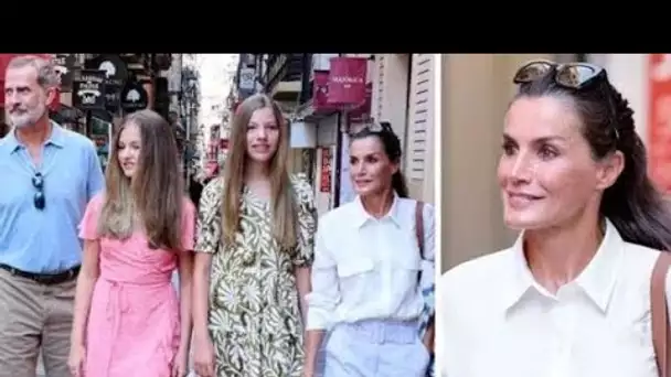 La reine Letizia étourdit dans de nouvelles images à couper le souffle alors que la famille royale e