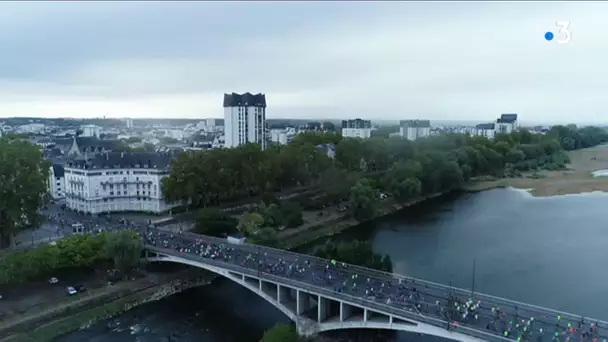 Running Loire Valley 2019 : les coureurs traversent la Loire (images drone)