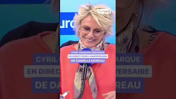 Cyril Hanouna débarque en direct pour l'anniversaire de Danielle Moreau #shorts #radio