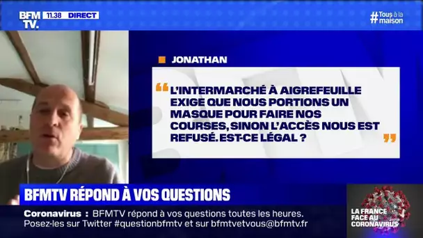 Est-ce légal de refuser l'accès à un magasin si on ne porte pas de masque ?