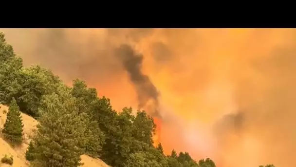 No Comment : Un incendie à l'est de Los Angeles menace des dizaines de milliers d'habitations