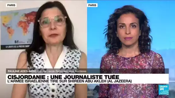 Cisjordanie : la "consternation" de RSF après la mort d'une journaliste d'Al-Jazeera • FRANCE 24