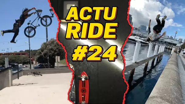 ACTU RIDE #24 : Dom Tomato hyper impressionnant, Ryan Williams, surf, skate et BMX !