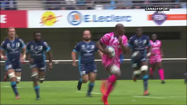 Top 14 - 25ème journée - Montpellier / Stade Français : L'essai de Macalou face à Montpellier