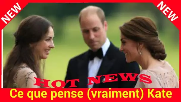 Ce que pense (vraiment) Kate Middleton des rumeurs de liaison de William avec Rose Hanbury