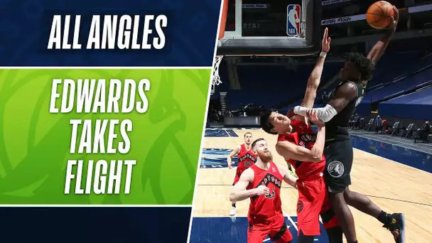 ALL ANGLES: ANTHONY EDWARDS TAKES FLIGHT👀