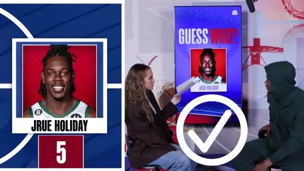 Anthony Edwards guesses who these NBA players are with EASE 😎 | GUESS WHO? With Rachel DeMita