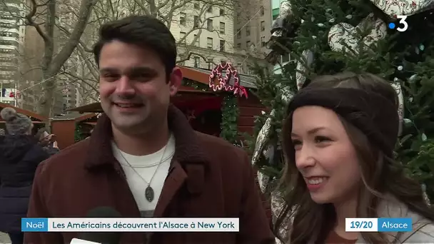 Les New-Yorkais découvrent le marché de Noël alsacien