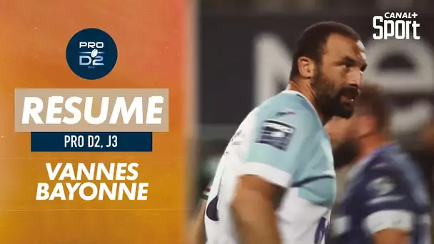 Le résumé de Vannes / Bayonne - Pro D2 (J3)