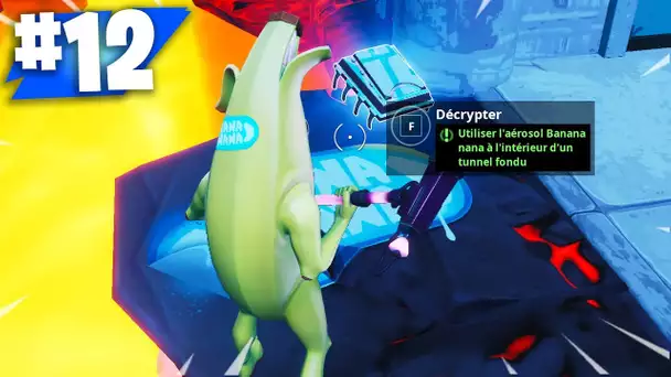 PUCE DE DÉCRYPTAGE 12 : UTILISER L&#039;AEROSOL BANANA NANA A L&#039;INTERIEUR D&#039;UN TUNNEL FONDU SUR FORTNITE