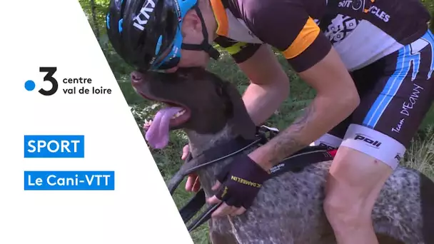 Le Cani VTT une discipline ou le cycliste est tracté par un chien