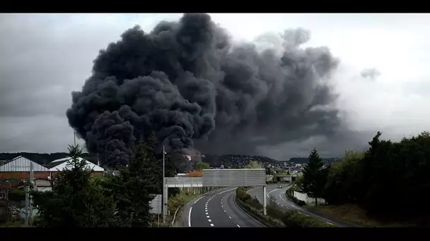 Incendie à Rouen : "pas d'inquiétude excessive" sur la toxicité des suies