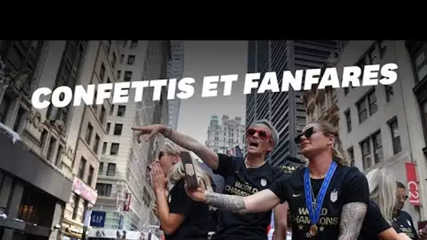 La folle parade new-yorkaise des championnes du monde américaines