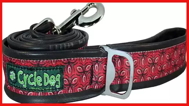 Cycle Dog Bottle Opener Recycled Dog Leash, Red Tri, Style, 6-Feet