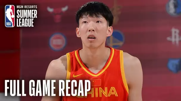 CHINA vs HORNETS | Zhou Qi Puts Up 17 Pts, 9 Rebs, 4 Blks | MGM Resorts NBA Summer League