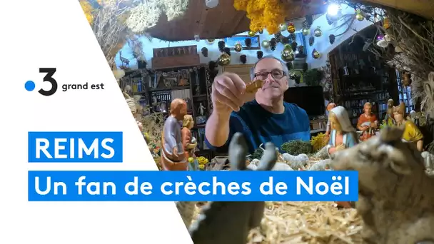 Un Rémois construit une crèche monumentale pour Noël