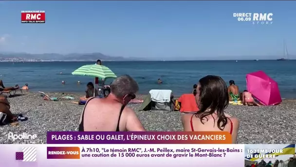 Plage : sable ou galets, l'épineux choix des vacanciers