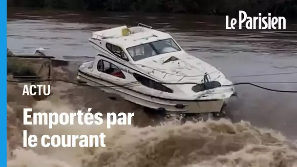 Inondations : une vingtaine de bateaux à la dérive sur le Lot