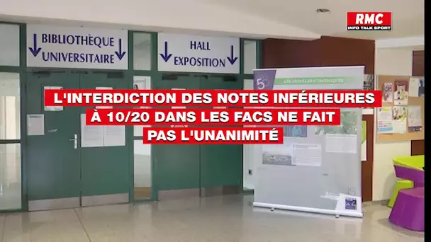 L’interdiction des notes inférieures à 10/20 dans les facs ne fait pas l'unanimité