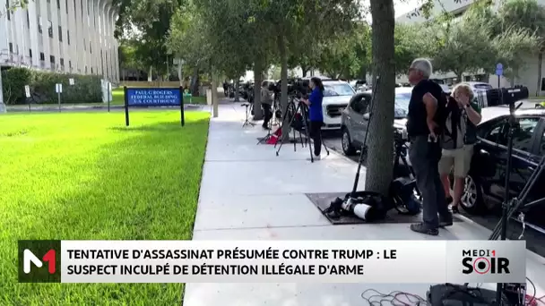 Tentative d´assassinat de Trump: le suspect inculpé de détention illégale d’arme