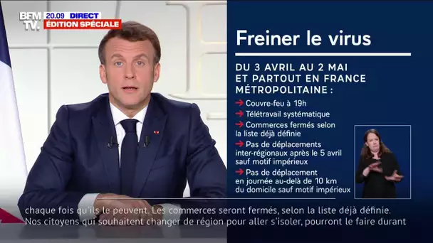 Emmanuel Macron annonce un renforcement des restrictions sanitaires dès samedi, pour 4 semaines