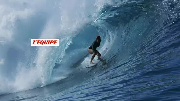 Bethany Hamilton charge à Teahupo&#039;o - Adrénaline - Surf