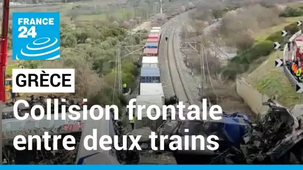 Grèce : au moins 32 morts et 85 blessés dans une violente collision frontale entre deux trains