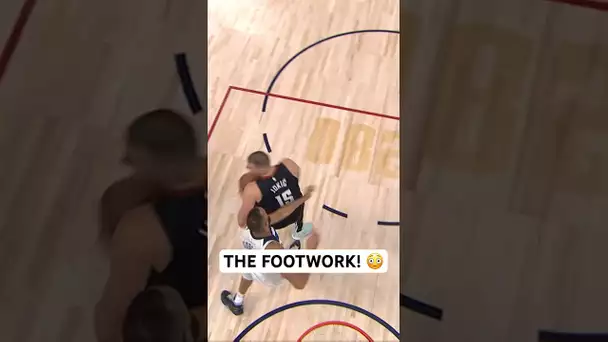 Nikola Jokic putting on a footwork CLINIC! 👀 | #Shorts