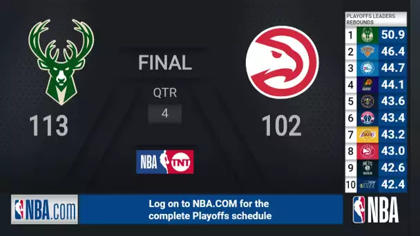 Bucks @ Hawks ECF Game 3 | NBA Playoffs on TNT Live Scoreboard