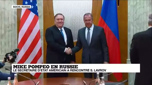 Le secrétaire d'État américain Mike Pompeo a rencontré Sergueï Lavrov en Russie