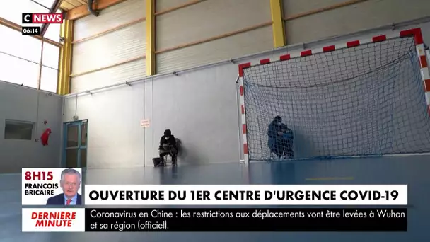 Coronavirus : un centre d'urgence s'installe dans un gymnase à Taverny