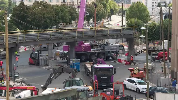 Marseille : La passerelle Rabatau, dernière passerelle de Marseille détruite
