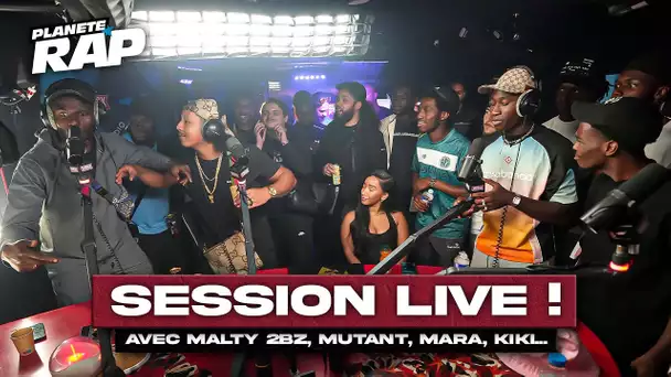 SESSION FREESTYLE avec Malty 2BZ, Bushibabe, Soumaïla, Mutant, Mara, & Medio La Kik ! #PlanèteRap