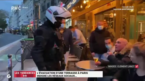 L'évacuation d'une terrasse par un policier fait polémique sur les réseaux sociaux