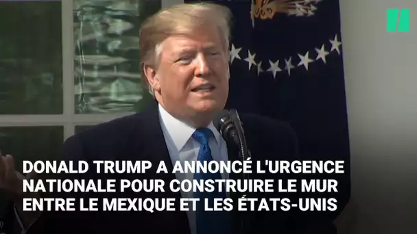 Donald Trump a presque fredonné sa déclaration d'urgence nationale