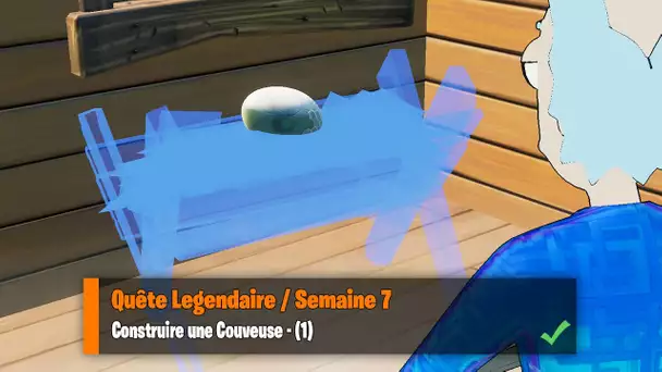 CONSTRUIRE UNE COUVEUSE EN BOIS (1) - FORTNITE QUETE LEGENDAIRE SEMAINE 7 SAISON 7