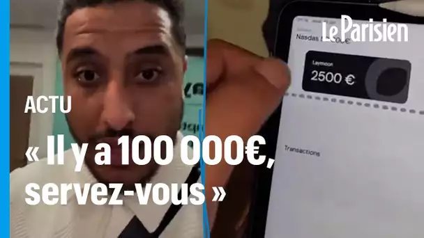 « Il y a 100 000 €, servez-vous » : le nouveau coup controversé de l'influenceur Nasdas