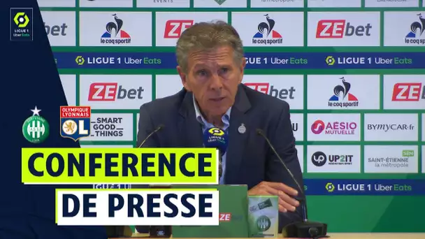 Conférence de presse AS SAINT-ÉTIENNE - OLYMPIQUE LYONNAIS (1-1)  / 2021/2022