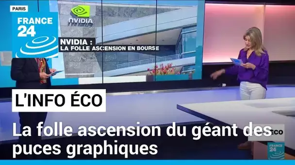 La folle ascension du géant des puces graphiques Nvidia, porté par le boom de l’IA • FRANCE 24