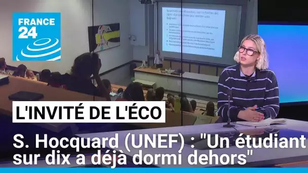 Salomé Hocquard (UNEF) : "Un étudiant sur dix a déjà dormi dehors" • FRANCE 24