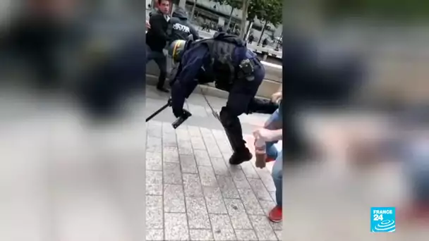 Affrontements, mobilier en feu, gaz lacrymogène : Heurts sur les Champs-Élysées ce 14-Juillet