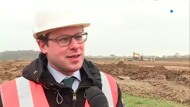 Le chantier du village des marques à Douains