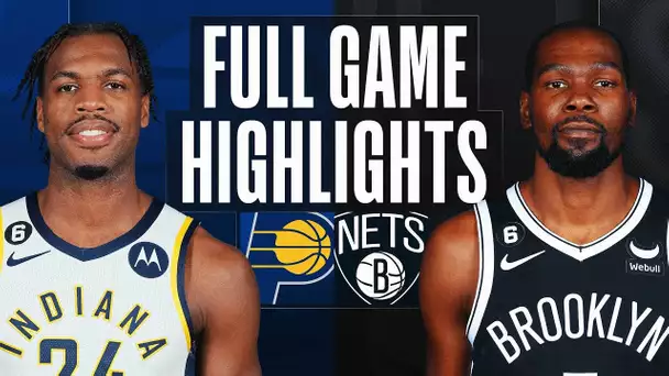 PACERS  at NETS | NBA FULL GAME HIGHLIGHTS | October 31, 2022